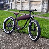 Fatbike électrique vintage - Fat Rider Custom - 250 W - freins hydrauliques